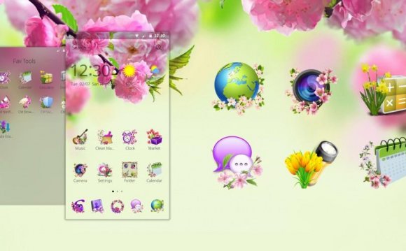 Spring Flowers Theme