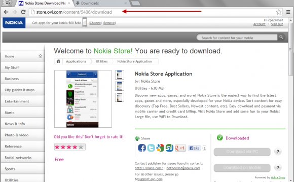 Nokia Ovi Store Symbian