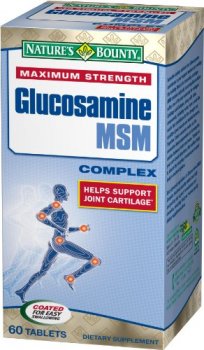 Nature's Bounty Maximum Strength Glucosamine Msm Complex, 60-Count