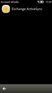 Screenshot, Email set-up Symbian