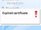 Expired certificate Symbian